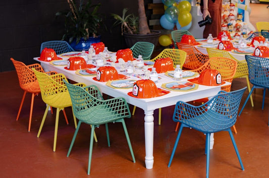 Children's Table and 8 Geo Chairs