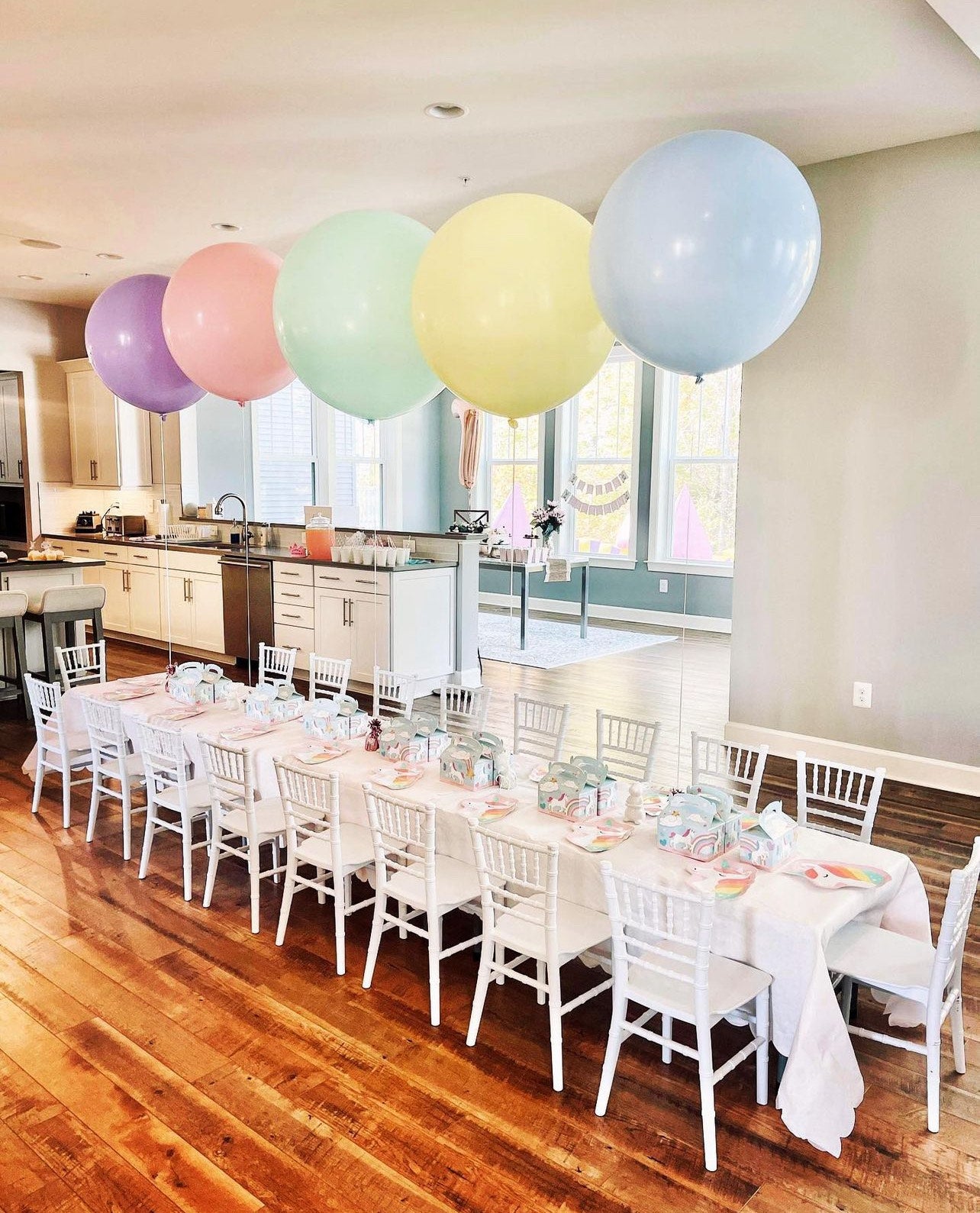 Children's Table and 10 Chiavari Chairs